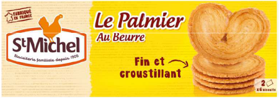 BSM PALMIER BEURRE 87g x24